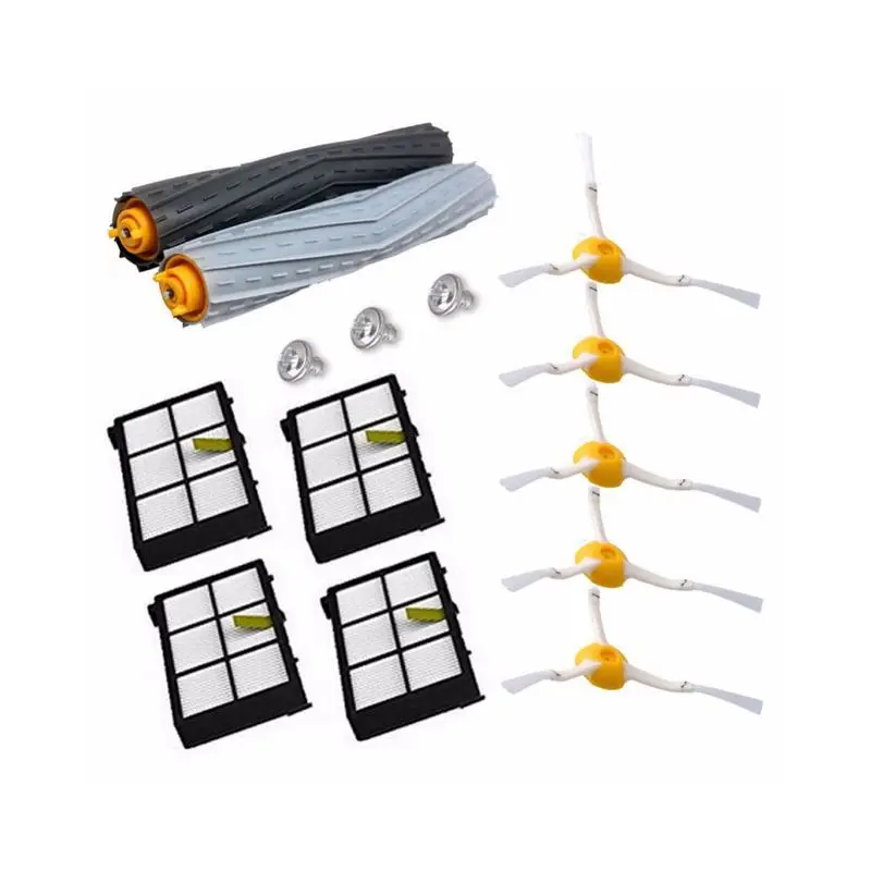 

14Pcs/Lot Tangle-Free Debris Extractor Replacement Kit for iRobot Roomba 800 900 series 870 880 980 Vacuum Robots accessory part