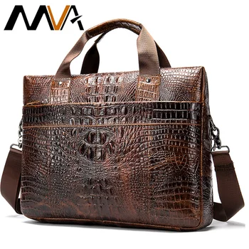 MVA Male briefcase Bag men s genuine leather bag for men leather laptop bags office Innrech Market.com