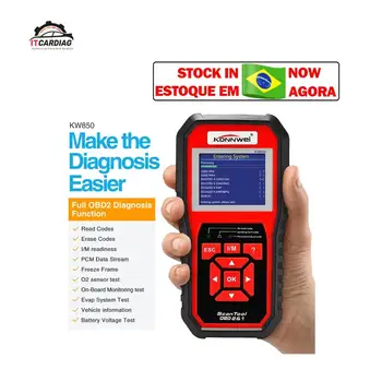 

KONNWEI KW850 obd2 Scanner Multi-languages Full OBD 2 Function Auto Diagnostic Tool kw 850 Better Than Autel AL519 NX501 AD310