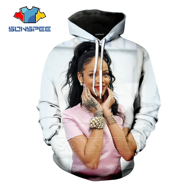 10 Rihanna, толстовки, осень, новинка, для мужчин и женщин, толстовка, 3D принт, сексуальная певица, с длинным рукавом, топы, в стиле хип-хоп, уличная одежда, пуловер с круглым вырезом, C059-14 - Цвет: 10
