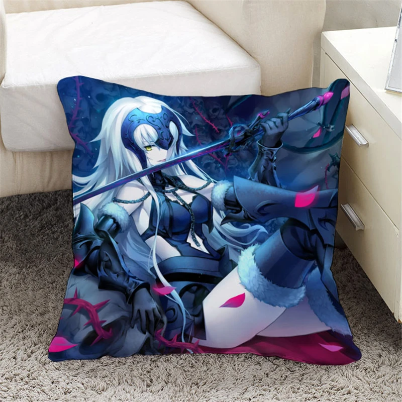 E Мультфильм Fate/Zero Saber аниме Fate/Grand Order Alter двухсторонняя печатная пятнистая наволочка внутренняя наволочка Подушка Декор - Цвет: E