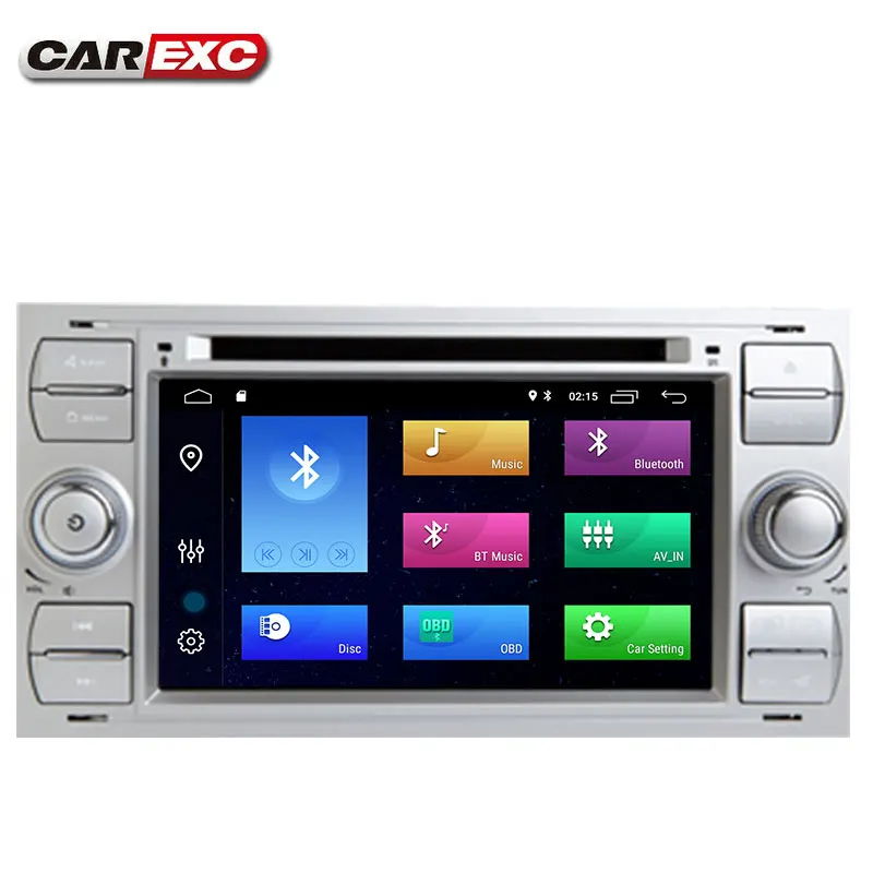 Sale 2 Din Android 9.0/9 Car DVD Player BT GPS Navigation Radio WIFI Stereo For FORD S-Max Kuga Fusion Transit Fiesta  Focus II 1