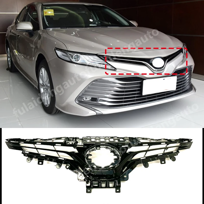 1 шт. Передняя решетка для Toyota Camry L LE XLE- верхний бампер вставка отделка гоночные решетки автомобильные аксессуары