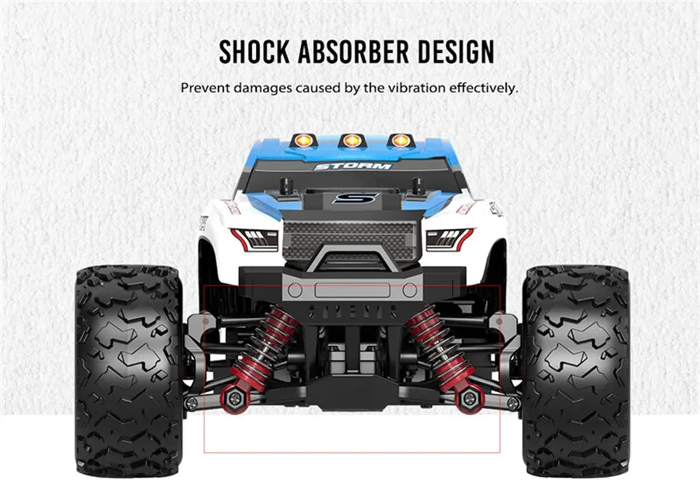 2 батареи версия HS 18301/18302 1/18 2,4G 4WD большой ножной пропорциональный контроль RC автомобиль внедорожник RTR игрушки