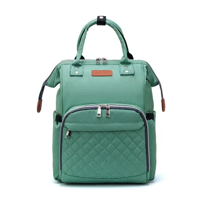 diaper bag 3 Lequeen сумка для детских подгузников для беременных с тремя бутылочками, большая емкость, сумка для детских колясок на колесиках, рюкзак для мам - Цвет: diaper bag 3