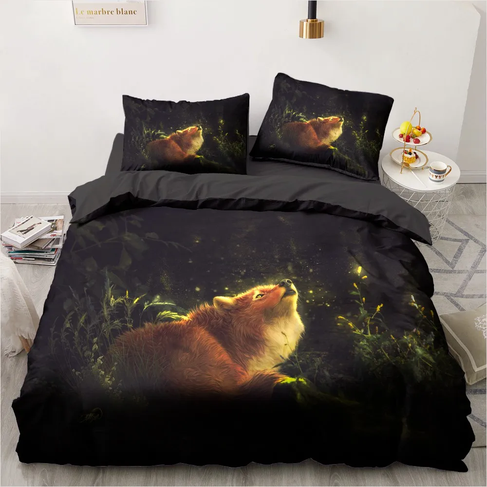 3D Bedding Sets Animal Fox Duvet Quilt Cover Set Comforter Bed Linen Pillowcase King Queen Full 180*215 230*230 Home Texitle 3D Bedding Sets Animal Fox Duvet Quilt Cover Set Comforter Bed Linen Pillowcase King Queen Full 180*215 230*230 Home Texitle