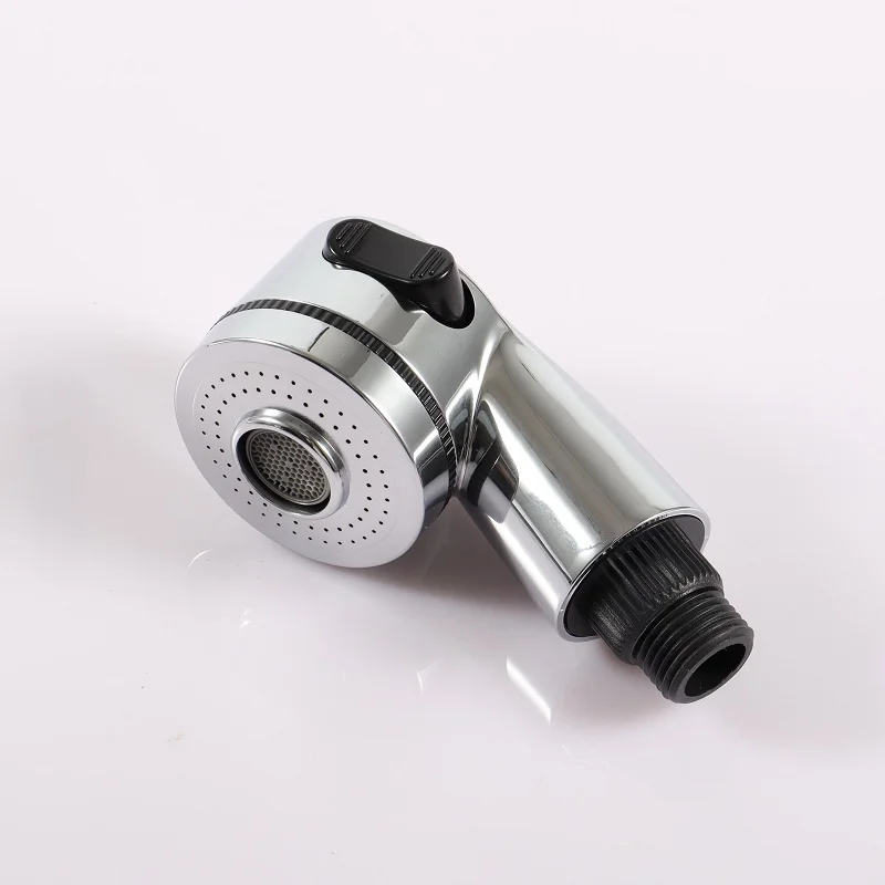Barber shop shampoo bed switch faucet ABS black shower head unpressurized handheld nozzle |