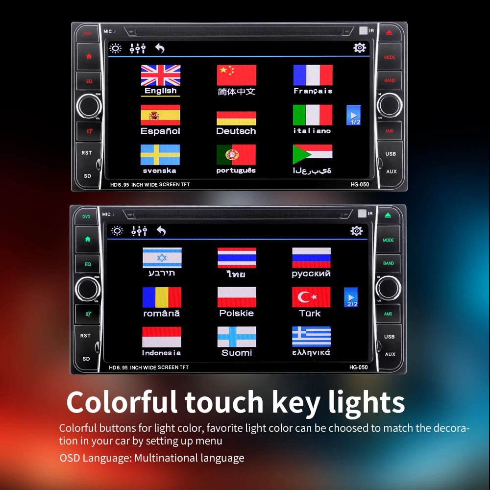 Автомобильный DVDMP3MP4 подходит для замены радиостанции Toyota радио навигатор 2 Ding mp5 лектор android автомобильный радиоприемник 2 Ding