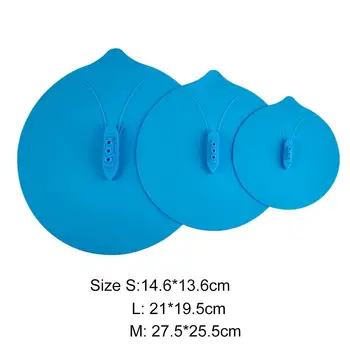 

3 PCS Dropping Resistant Silicone Steamship Hot Pot Cover Silicone Steam Ship Lid Set Pan Bowl Hot Lid Microwave Use