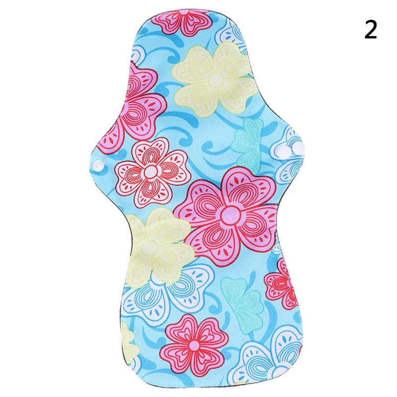 2 5Style Large Size Reusable organic Bamboo Cloth Washable Menstrual Pad Mama Sanitary Towel Pads - Цвет: 2