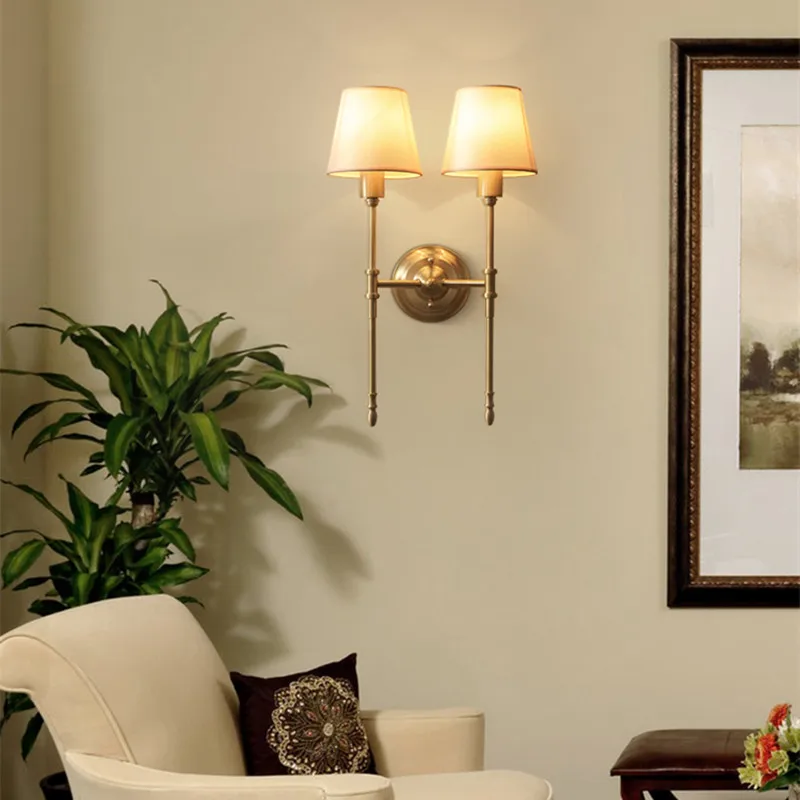American Decorative Copper wall light classic Design bedroom light living rooom Kitchen Lounge light sconce wall light for home
