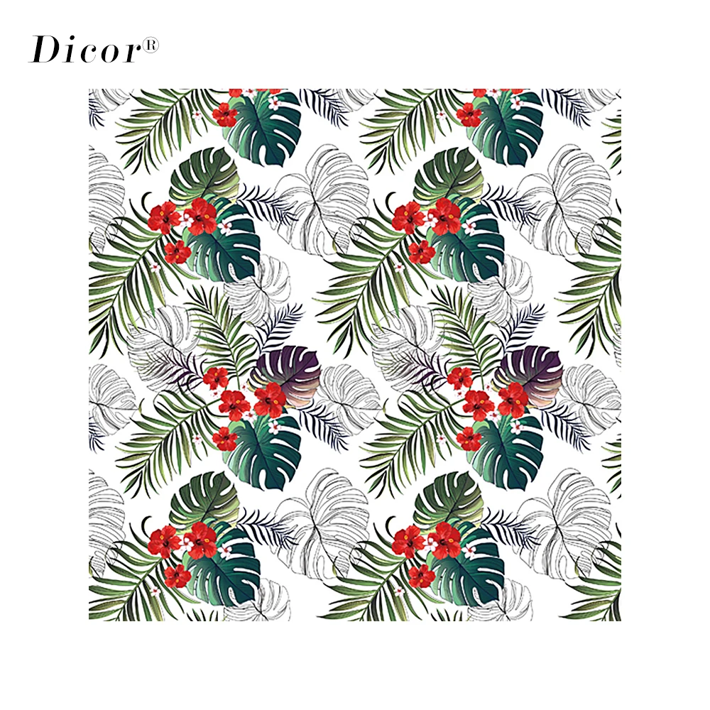 Стеклянная пленка на окно с цветочным узором DICOR не клеится для украшения ванной