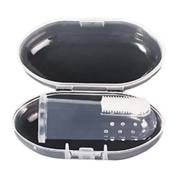 Kids Toothbrush U-Shape Infant Toothbrush with Handle Silicone Oral Care Cleaning Brush for Toddlers Ages 2-12 Drop Shipping transparent