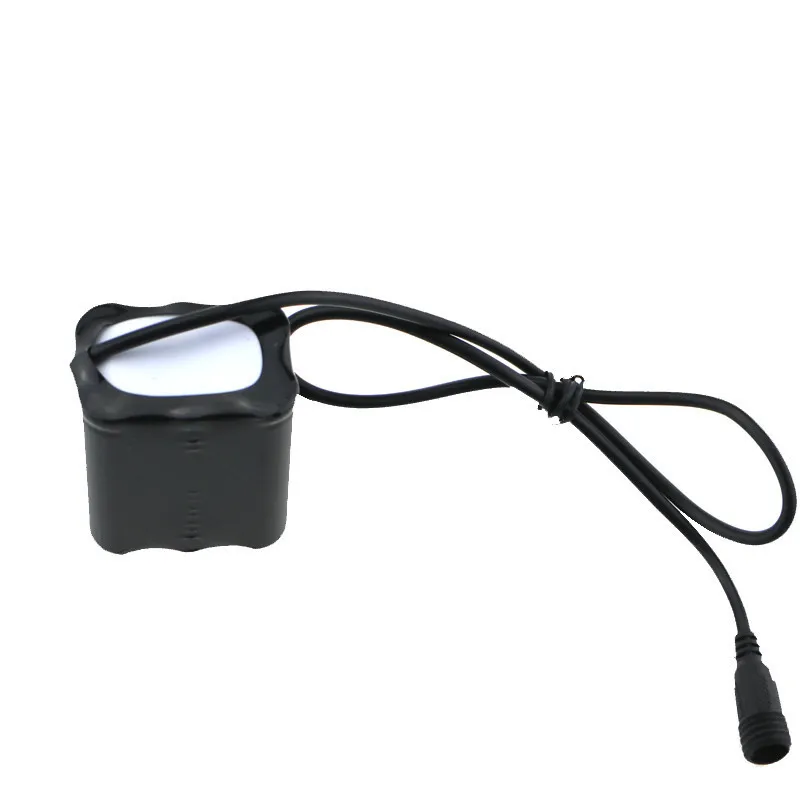 Rechargeable Battery 8.4V 12000mAh 18650 Battery Pack Waterproof 6x18650 Rechargeable Lithium Battery for T6 Auto Lamp Bicycle Headlights Bike Cells