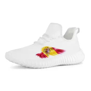 

Pattern Custom "I Love Spanish" Men Casual Sneakers Spanish Flag Sports Running Coconut Shoes Off White Shoes Zapatos de hombre