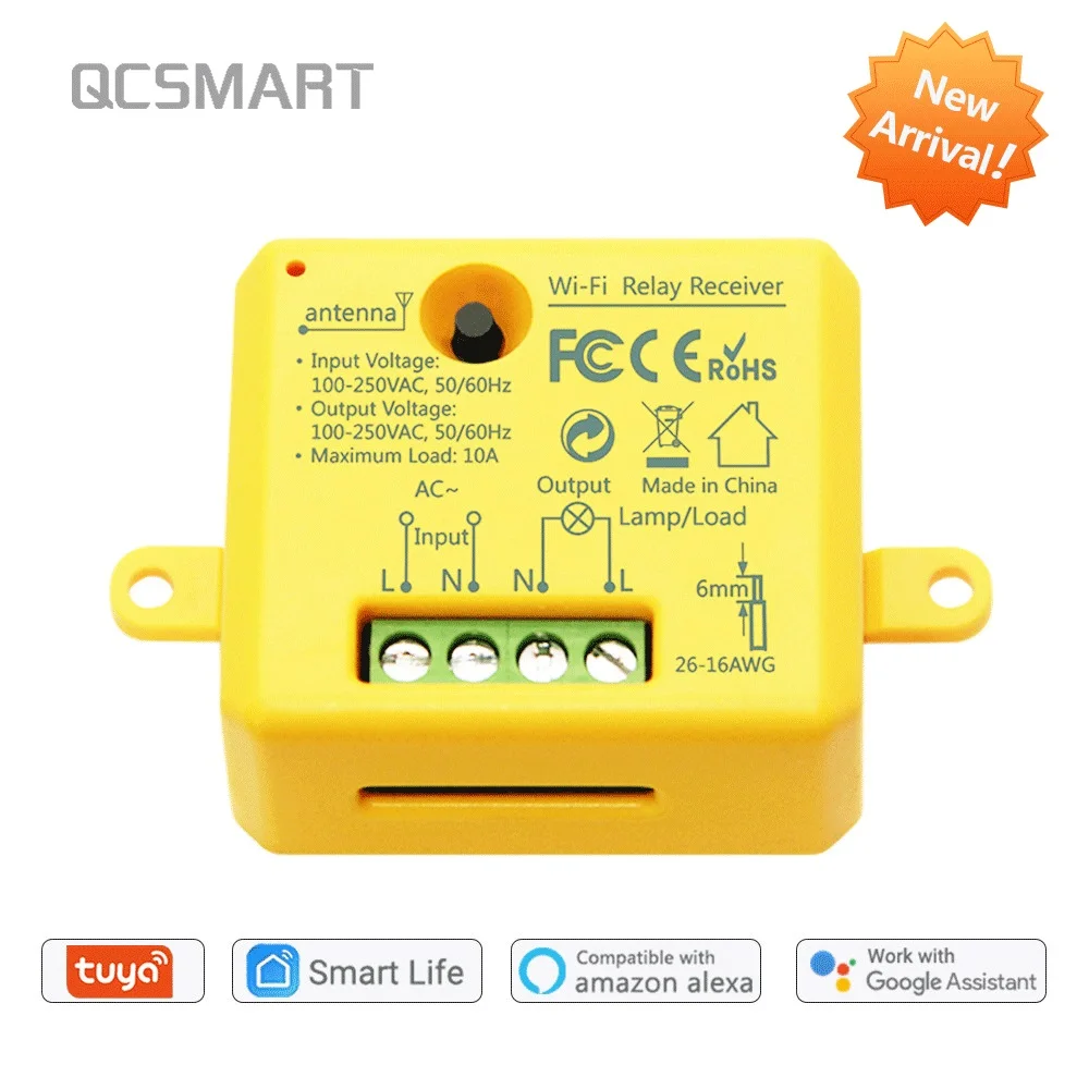 

Tuya Smart Life WiFi Switch Socket Relay Module 10A Google Home, Alexa Echo DIY Smart home App Super Timing Remote Controlntrol