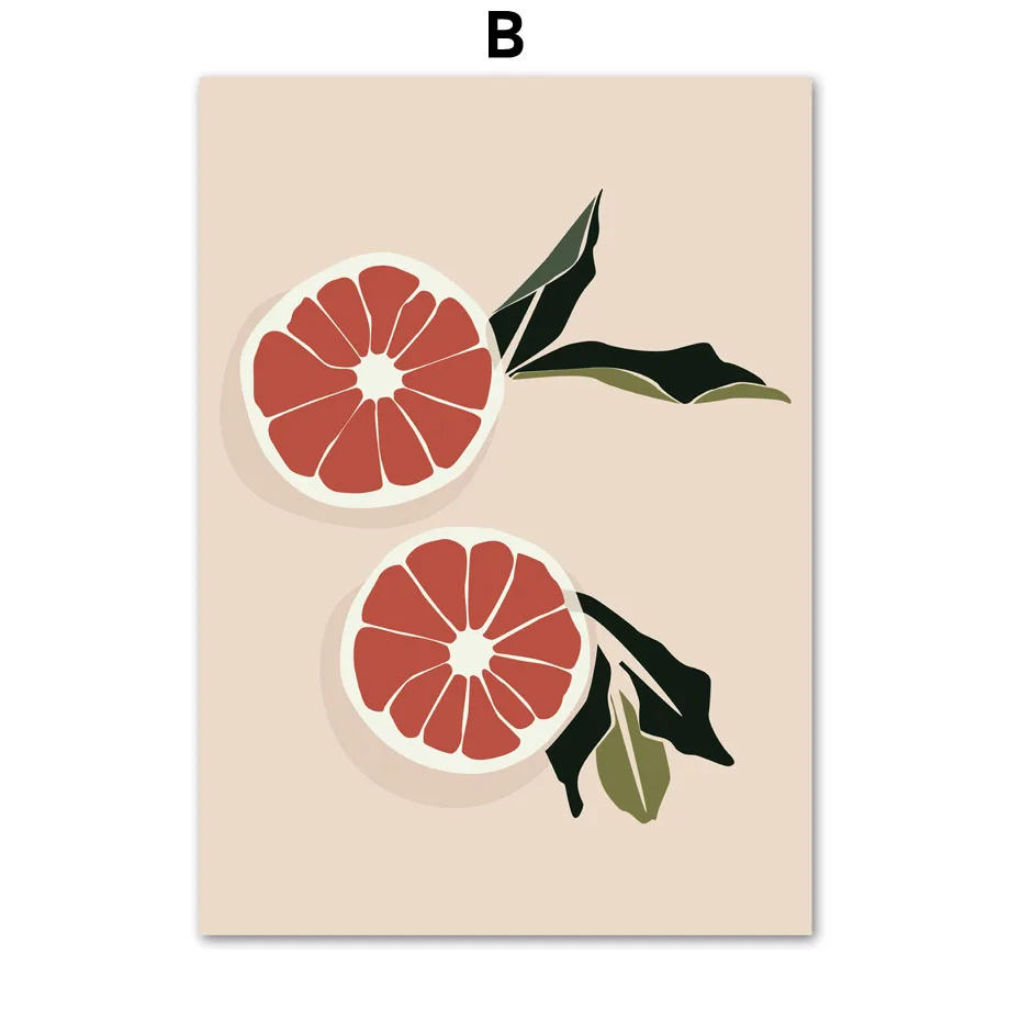 Abstract-Girl-orange-Leaf-Cup-Nordic-Posters-And-Print-illustration-Wall-Art-Canvas-Painting-Wall-Pictures (4)