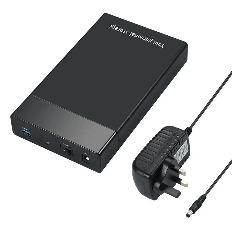 Серый Высокоскоростной чехол для HDD USB 3,0 на SATA III 6 Гбит/с внешний жесткий диск Корпус для HDD 2,5 3," USB3.0 HD SSD чехол для жесткого диска - Цвет: Серый
