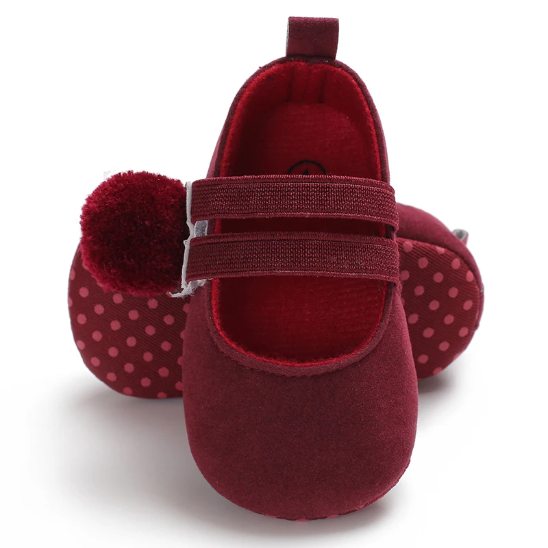 Baby Spring And Autumn Style Lovely Bow Solid Color Soft Sole Princess Shoes 0-18 Months Newborn Baby Casual Walking Shoes
