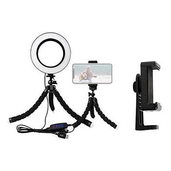 

6.25 Inch Ring Light Promise Dimming Live Fill Light Mobile Phone Holder Photography Tripod