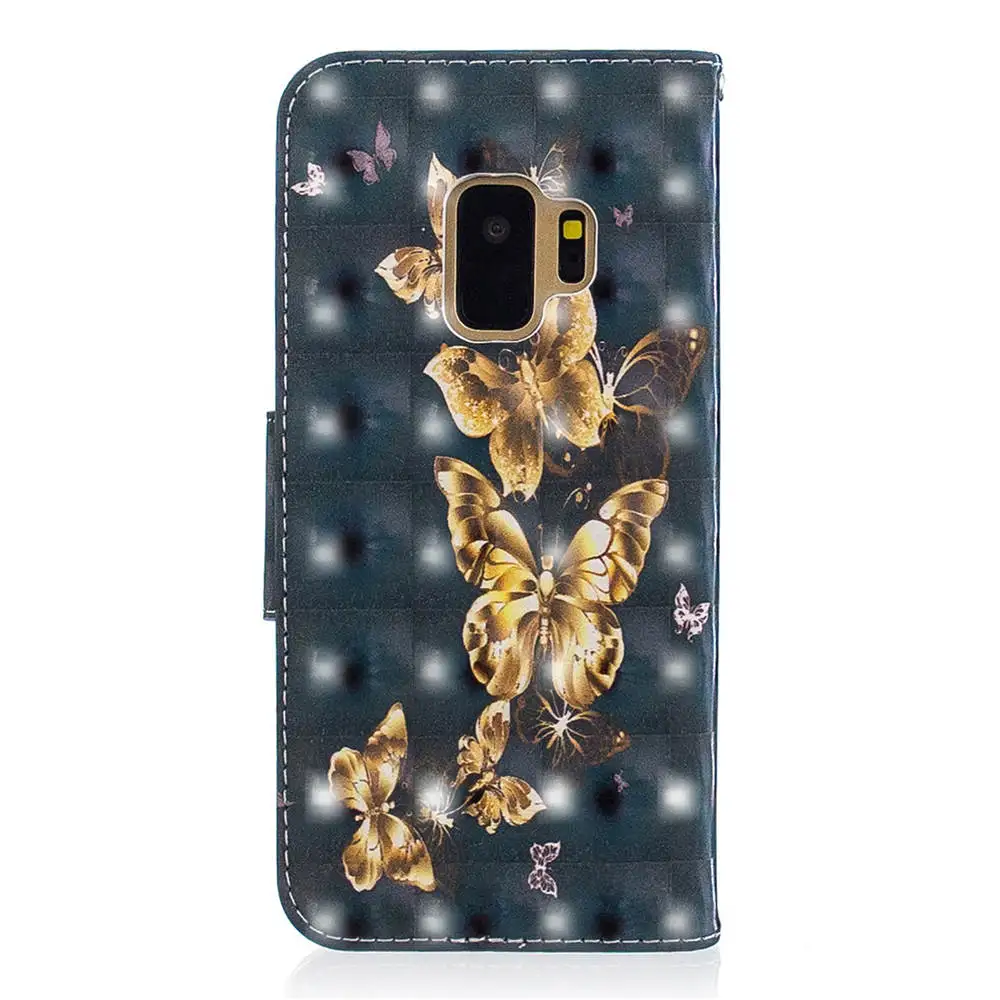 3D чехол для Samsung Galaxy Note 10 S10 S9 S8 Plus S10E кожаный флип кошелек|Бамперы| |