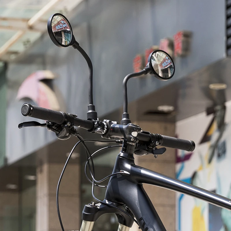 Bicycle Rear View Mirror Handlebar Mount Angle Adjustable Safety Rotatable for Mountain Bike KH889