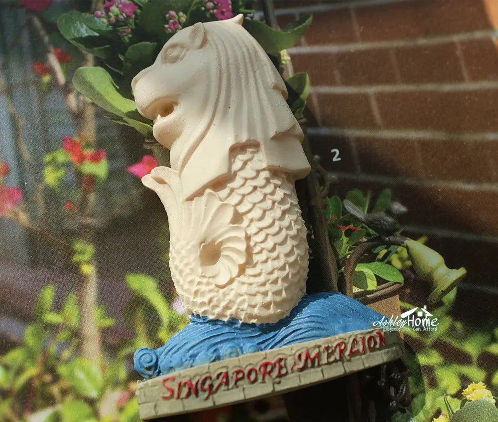 Сингапур Merlion парк туристический сувенир путешествия 3D Смола декоративный магнит для холодильника ремесло идея подарка