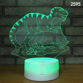 

Dinosaur 7 Color Lamp 3d Visual Led Night Lights For Kids Touch Usb Table Lampara Lampe Baby Sleeping Motion Light