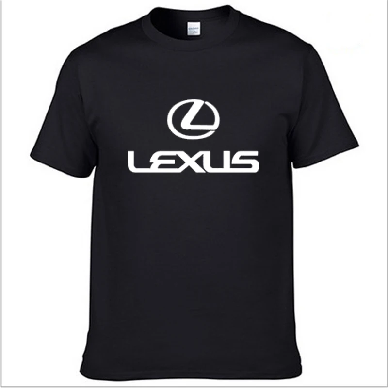 Мужской s короткий рукав чехол с логотипом Lexus футболка Летняя повседневная