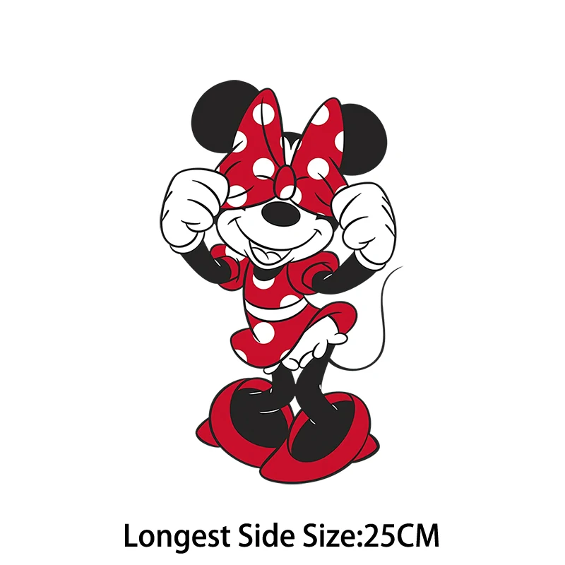 Mickey Minnie Mouse Iron on Patches for Clothing Heat-adhesive Patches for  Clothes Sweatshirt Hoodies Boys