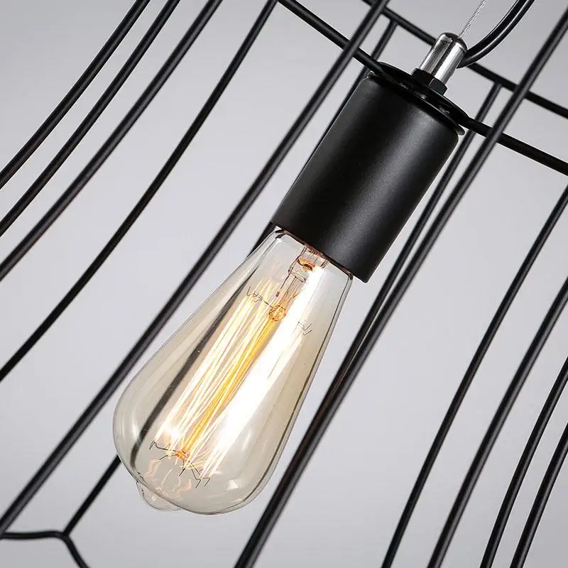 Ретро античный винтажный Американский кованый железный Edison светодиодный подвесной светильник для столовой домашний декор для гостиной подвесной светильник
