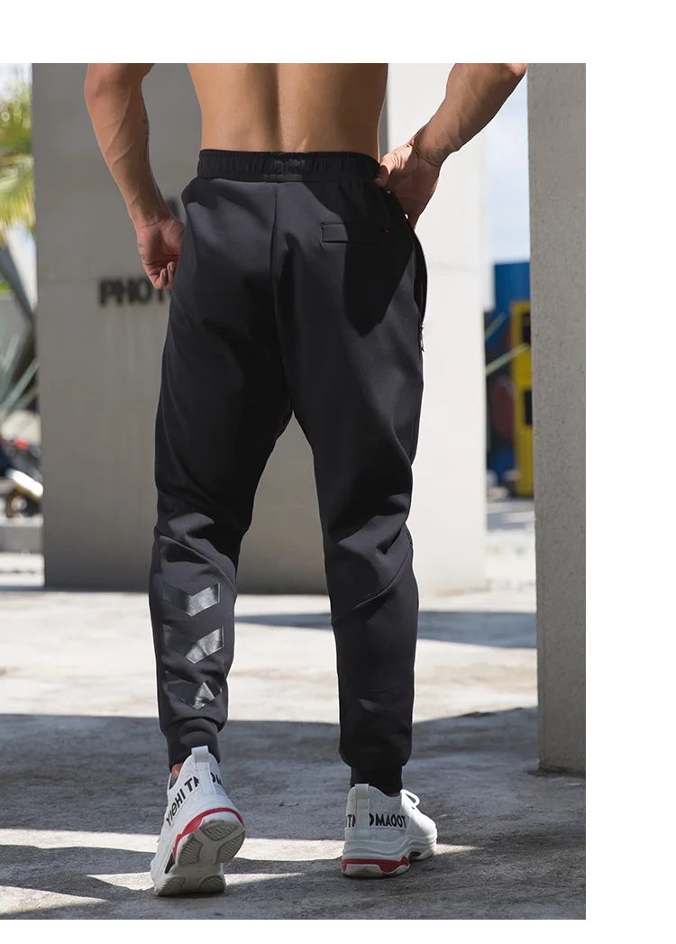 Zrce Джоггеры для мужчин с карманами на молнии черные спортивные брюки осенние спортивные прогулочные брюки модные повседневные штаны комбинезоны спортивные брюки