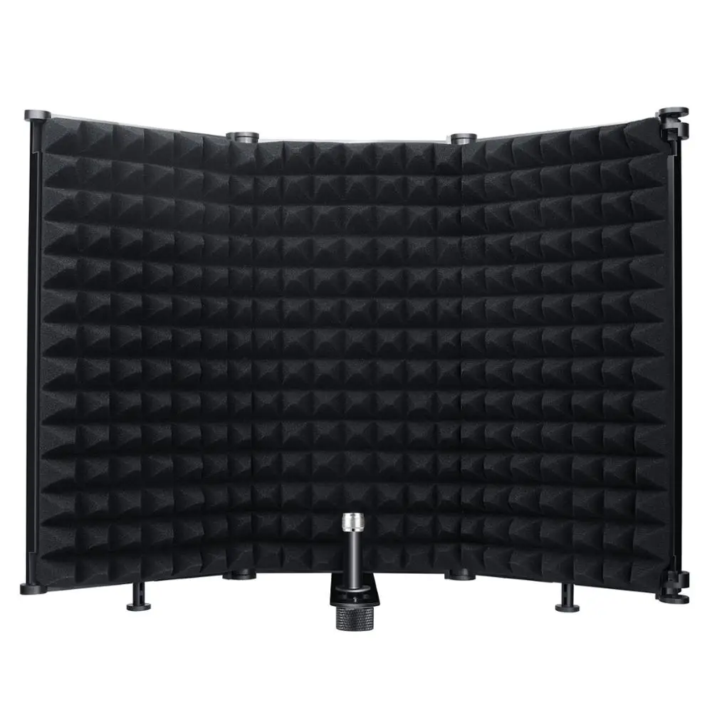 Microphone Isolation Shield 3-Panel Wind Screen