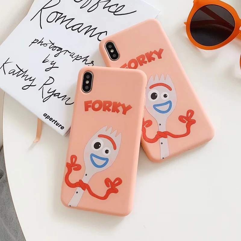 

Cartoon Toy Story forky Buzz Woody Phone Case For iPhone X XR XS Max Silicone Soft TPU Cover For iPhone 6 6s 7 8 Plus capa