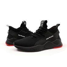 Зимняя теплая Рабочая защитная обувь со стальным носком; Модные дышащие уличные кроссовки; ботинки с защитой от проколов; удобные промышленные ботинки