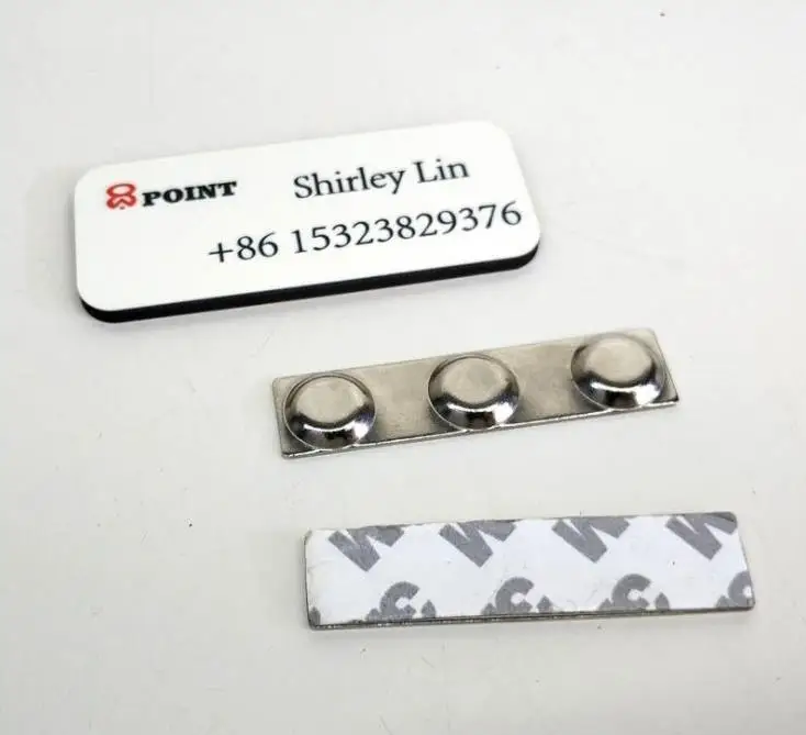 39*76*3mm 직사각형 배지 자석 MDF 승화 이름표 작업용 DIY 공백 이름 카드 배지 SN3744