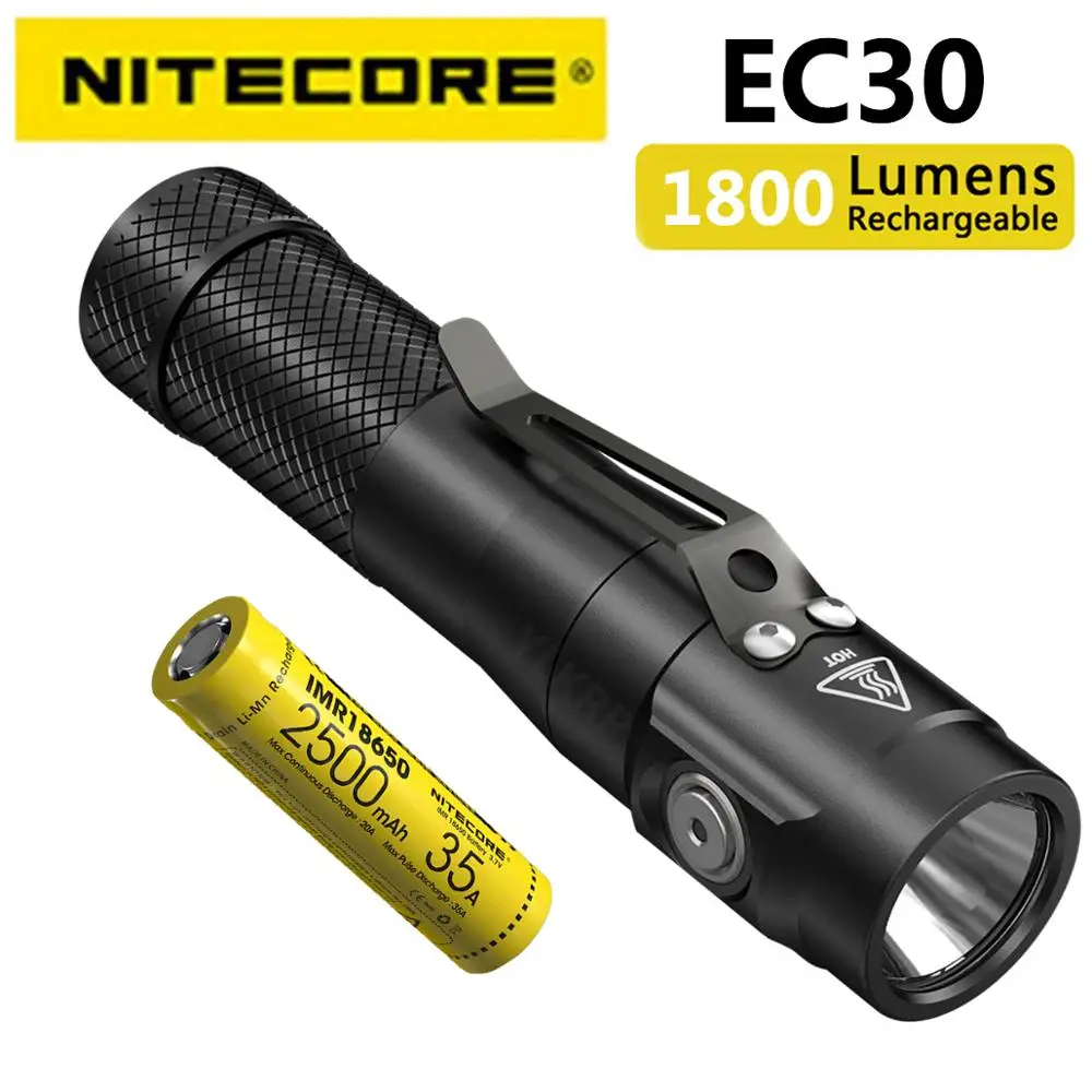 NITECORE EC30 1800 lumens handheld high performance flashlight