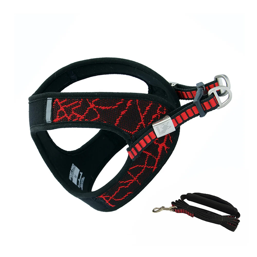 red Leash Уличная одежда для собак, щенков, нагрудная жилетка, устойчивая структура, Спортивная веревка для питомцев, жилет для груди, светоотражающий жилет для собак - Цвет: red Leash