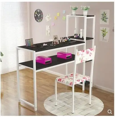 US $480.00 New nail table single double simple modern nail table nail table tempered glass chair set