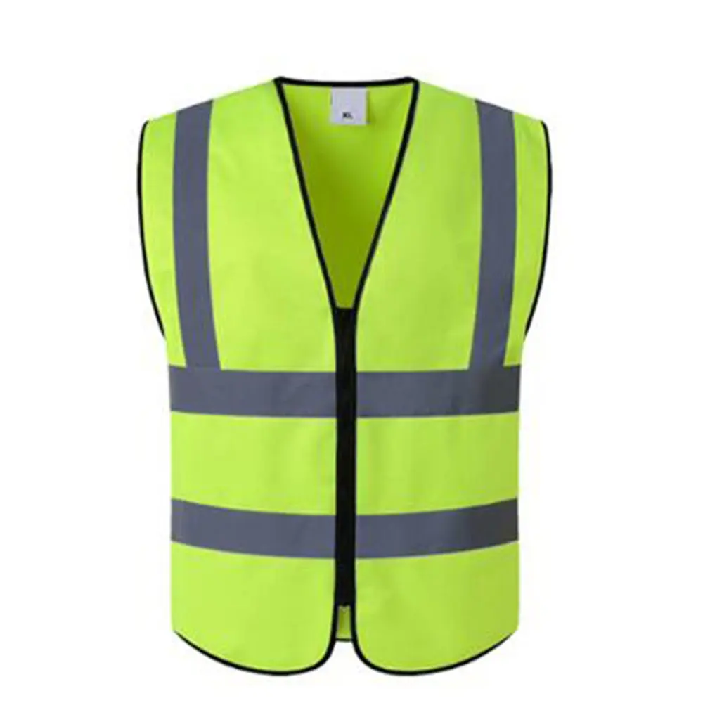 Красный Vest Yellow Orange Blue Green Color Reflective Fluorescent Outdoor Safety Clothing Running Ventilate Safe High Visibility - Цвет: Красный