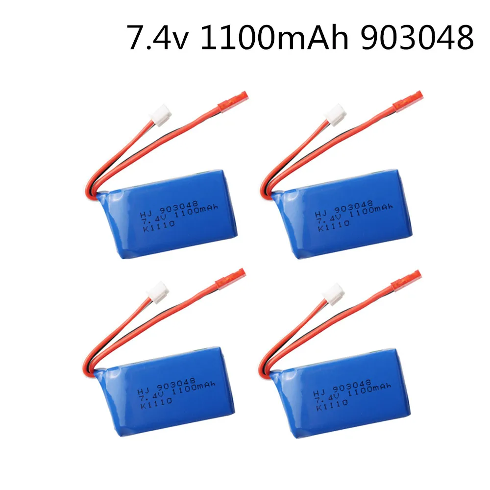 7 4 в 1100 мАч 903048 литий полимерный аккумулятор вертолет для WLtoys A949 A959 A969 A979 V912 V913 V353