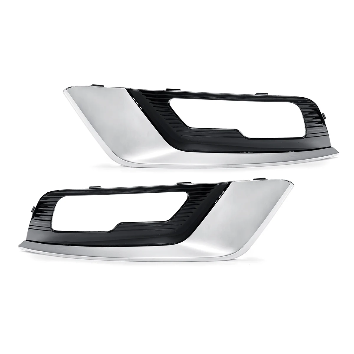 Pair Right/Left Lower Fog Light Grille Grill Cover For Ford Fusion Sedan+ fog Light Foglamp Cover Car Accessories - Цвет: Pair