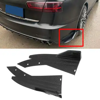 

Carbon Fiber Look Universal Car Rear Bumper Lip Diffuser Wrap Angle Splitters For BMW Vito W447 For Benz For Audi A4 B8 For Ford