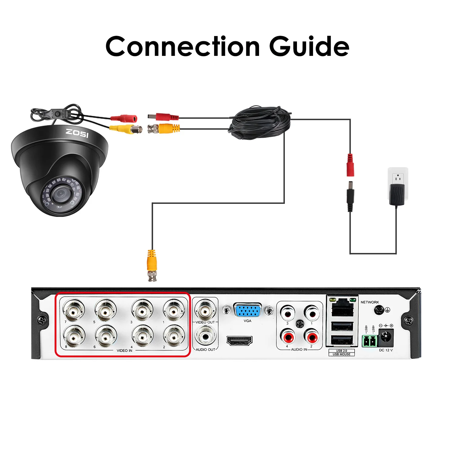 Segurança em Casa Câmera à Prova Água para Sistema de Vigilância Zosi Tvi Analógico Videcam Cctv Vídeo Nightvision Dwaterproof Dvr Kits 1080 p Ahd Cvi 9 Cheap Câmeras de vigilância