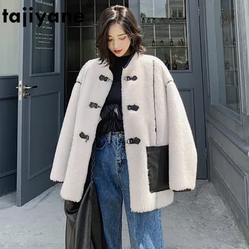 

100% Wool Jacket Autumn Winter Real Fur Coat Women Clothes 2019 Korean Women's Fur Coat Sheep Shearling Chaqueta Mujer B19F34067