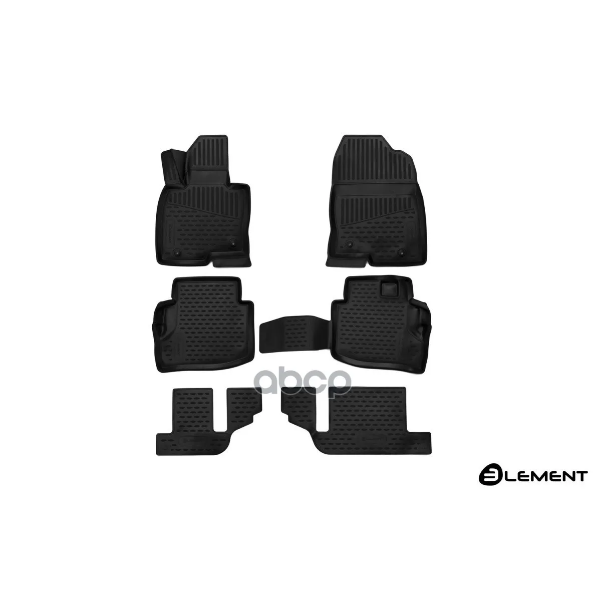 Коврики 3d В Салон Mazda Cx-9,-, Кросс., 6 Шт.(Полиуретан) ELEMENT арт. ELEMENT3D3331210k