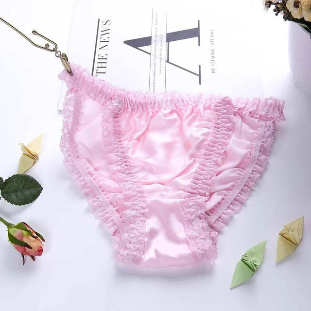 Luster Satin Underwear Women Full Briefs Sexy Ladies Smooth Silk Panties  Ropa Interior Femenina Bragas Mujer - AliExpress