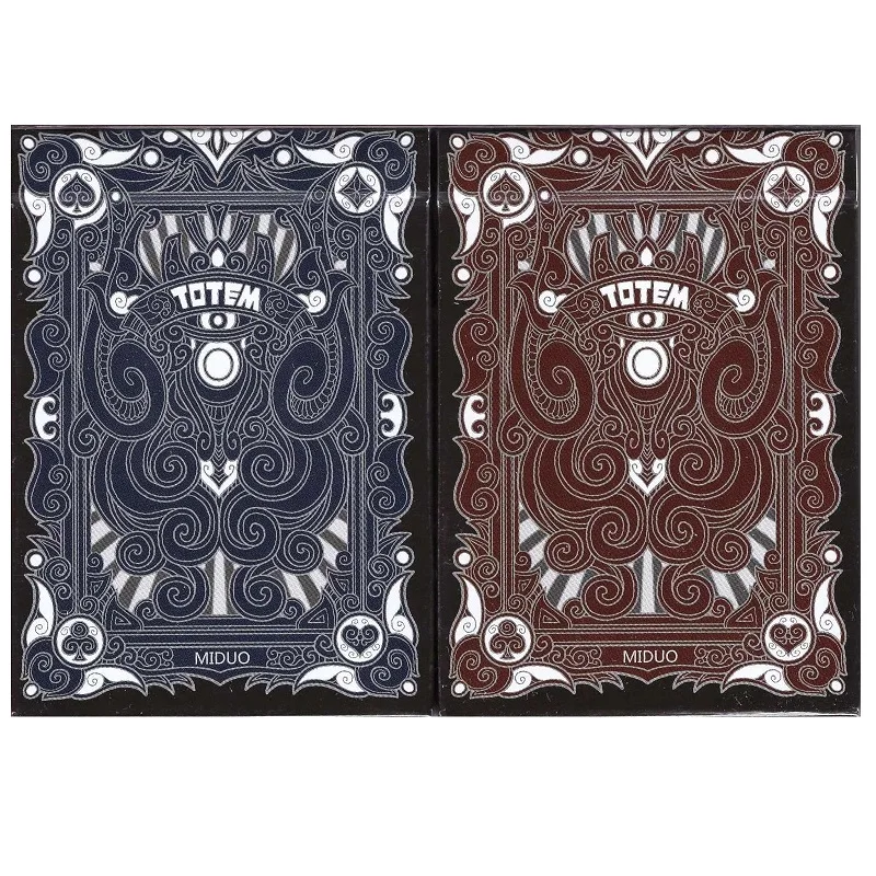Totem игральные карты синий/красный палуба стандартный размер покера USPCC