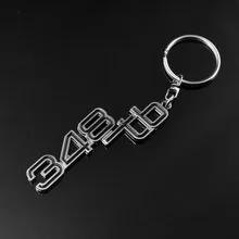 348TB logo Car Keychain Rings For Ferrari 348TB Spider Universal Key Ring brelok Car Styling Stainless Steel Auto Interior