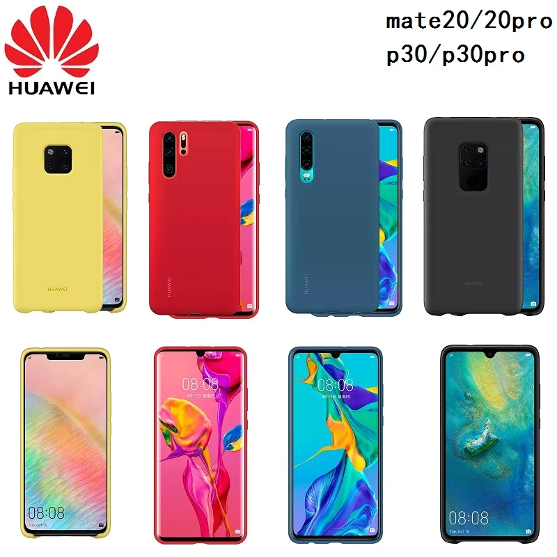 

Original Huawei P30 P30pro Case Official Genuine Liquid Silicone Soft Cover For Huawei P30 P30pro mate20 mate20pro